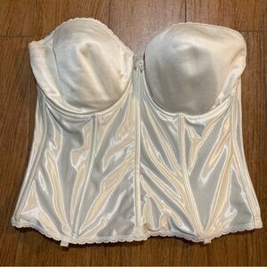 Vintage Vabien Strapless Bustier Boned Adjustable Corset 40DD